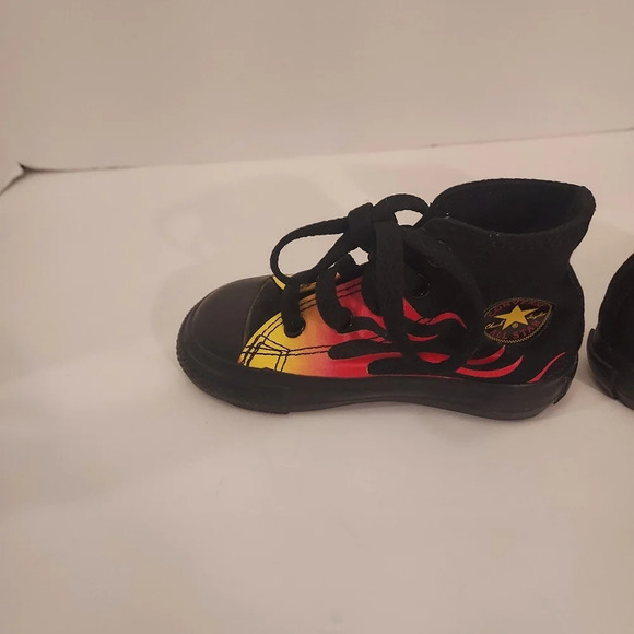 Converse Chuck Taylor All Stars High Top Hot Rod Flames in Size 5 (Baby) - Picture 7 of 11
